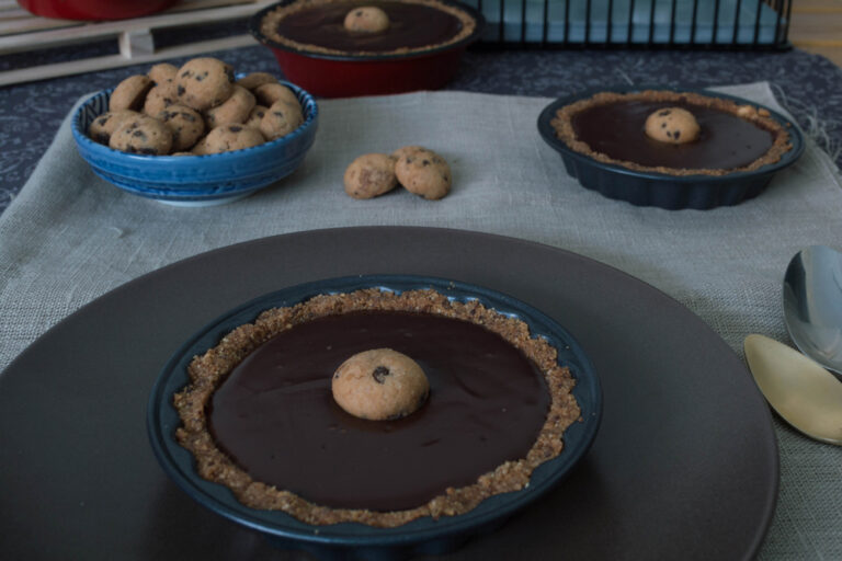 Tartaletas de chocolate con galletas Chips Ahoy (sin horno)